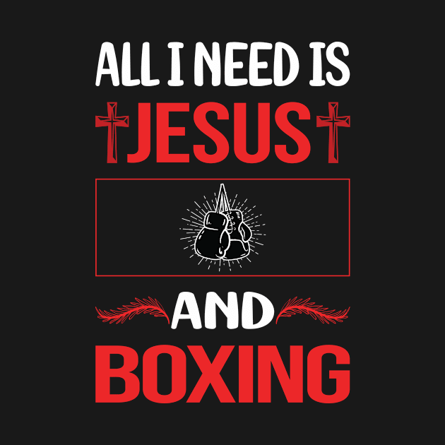 Funny Jesus Boxing by Happy Life