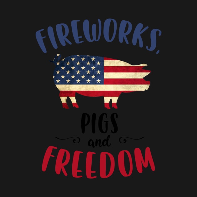 Firework Pig and Freedom. by tonydale