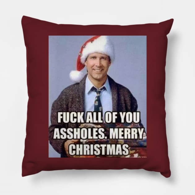 A Clark Griswold Christmas Greeting Pillow by Cloudcitysabers