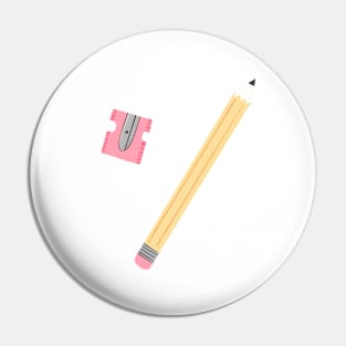 Pencils on Hot Pink Pin