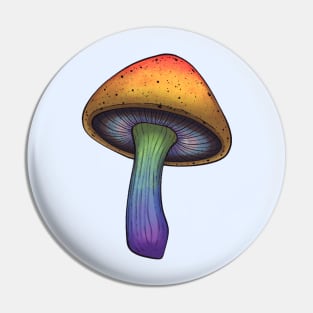 Progressive Pride Mushroom Pin