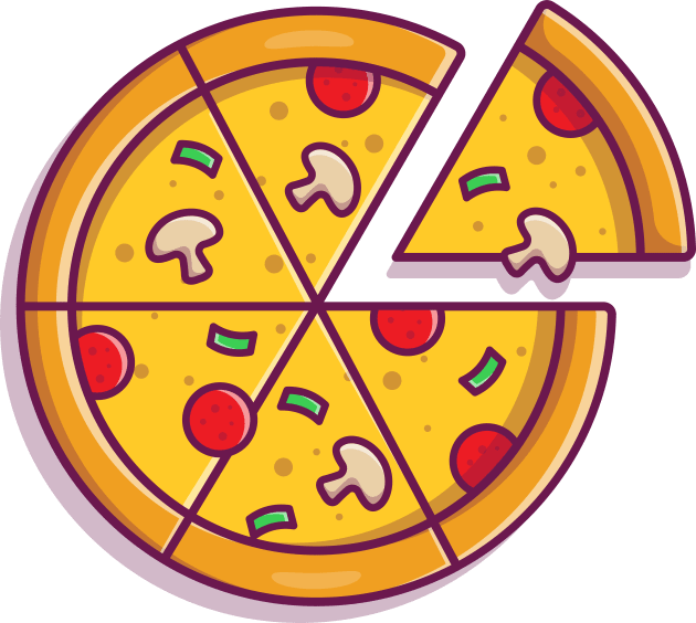 Pizza Slice (2) Kids T-Shirt by Catalyst Labs