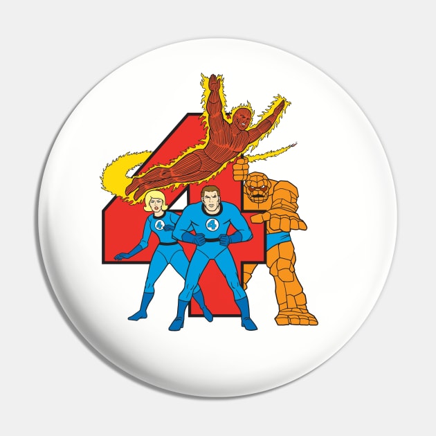 Fantastic Four Pin by Chewbaccadoll