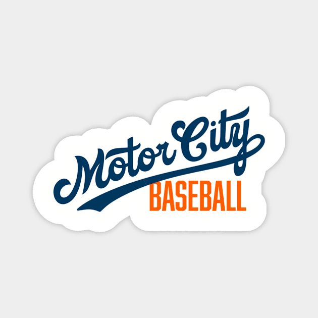 Motor City Baseball Magnet by Throwzack