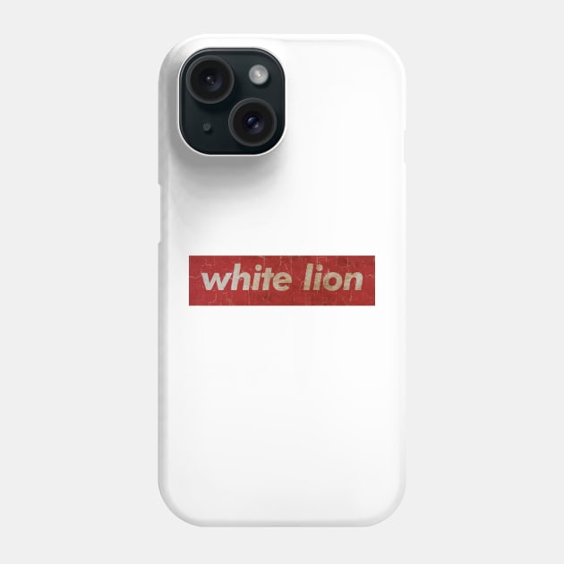 White Lion - SIMPLE RED Phone Case by GLOBALARTWORD