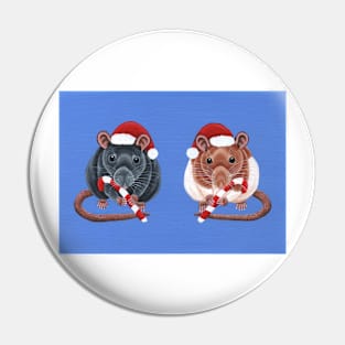 Festive Rats Pin