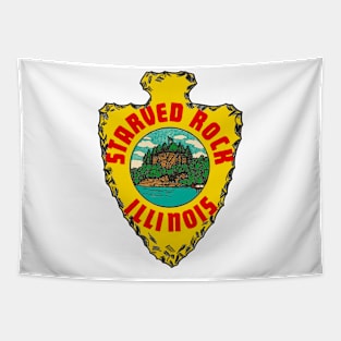 Vintage Starved Rock Decal Tapestry