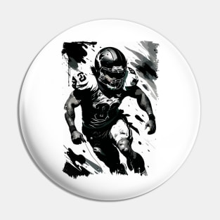 ✪ NFL ✪ Football Player Portrait ☛ Abstract Vector Splatter Art Illustration Pin