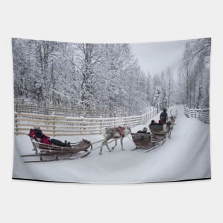 Sleigh Ride at Christmas Tapestry