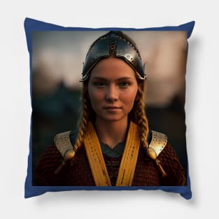 Viking Shield Maiden Pillow