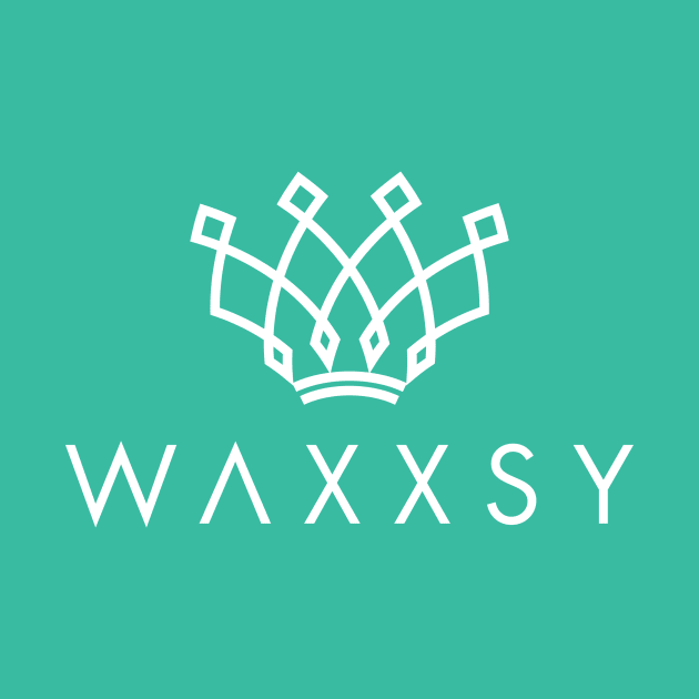 Full White Waxxsy Logo by Waxxsy