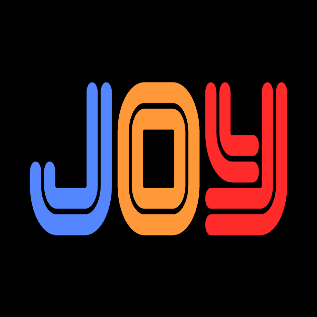 Joy - Happy Vibes Retro by Jambo Designs