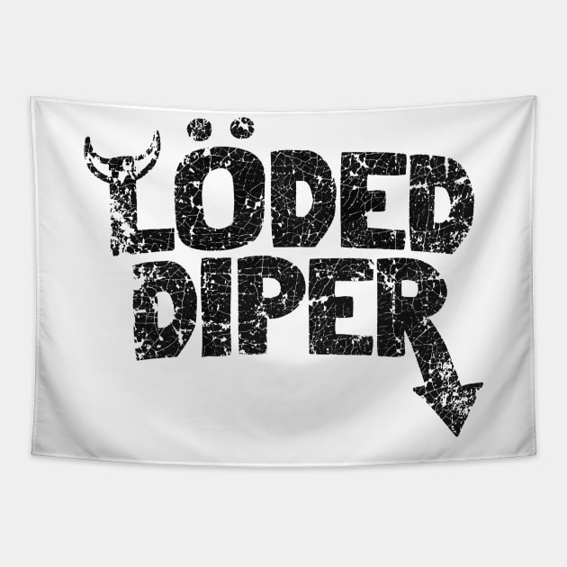 BLACK VINTAGE LODED DIPER Tapestry by asmokian