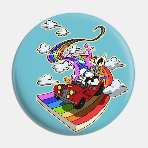 The muscular unicorn and his friends on a road trip Pin by TomiAx