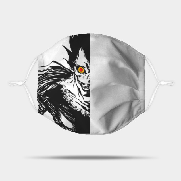 Ryuk Shinigami Shinigami Ryuk Mask Teepublic Shinigami, mask, vizard, hollow, moon, blood, anime. teepublic