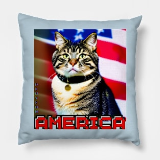 Cat America Pillow