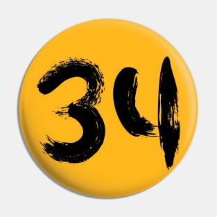 Number 34 Pin