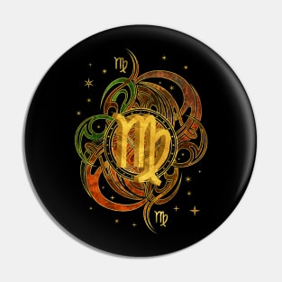 Virgo Zodiac Sign Earth element Pin