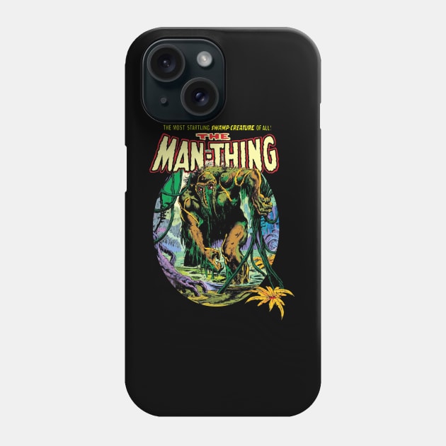 VINTAGE HORROR MAN-THING 1974 Phone Case by AxLSTORE