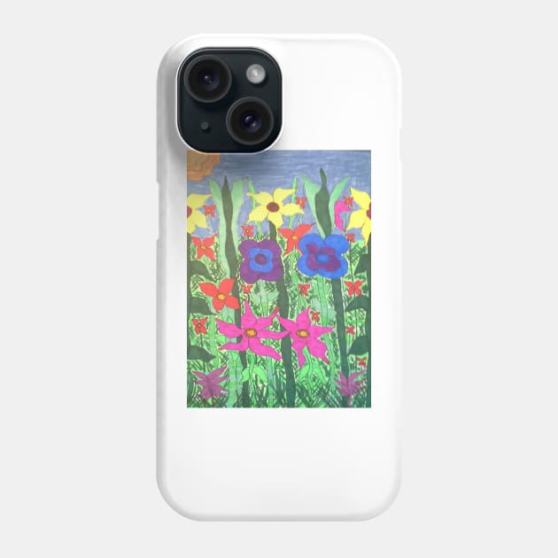 Colorful Garden Bohemian Floral Art Phone Case by DanielleGensler