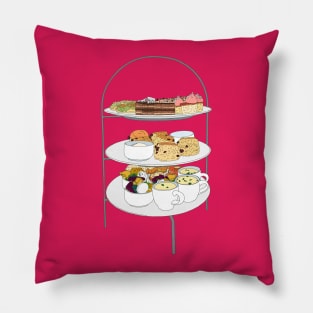 English Afternoon Tea Pillow