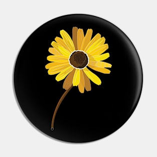 Flora Vignette: Yellow(Golden) Daisy Pin