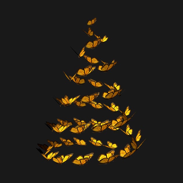 Butterfly Christmas Tree by lightidea