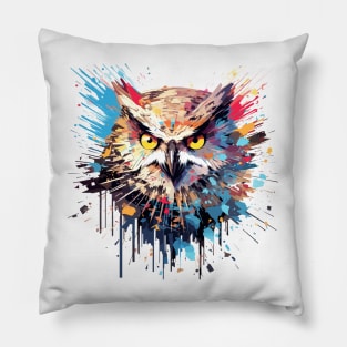 Owl Bird Animal Nature Freedom Wildlife Wonder Abstract Pillow