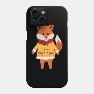 Woodland fox in a winter coat Phone Case