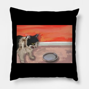 Hangry Cat Pillow