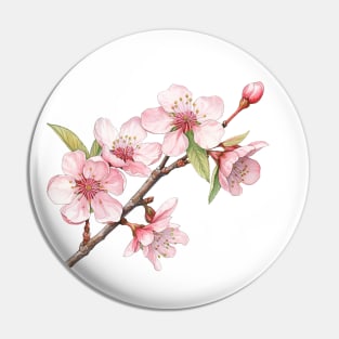 Vintage Cherry Blossom Pin