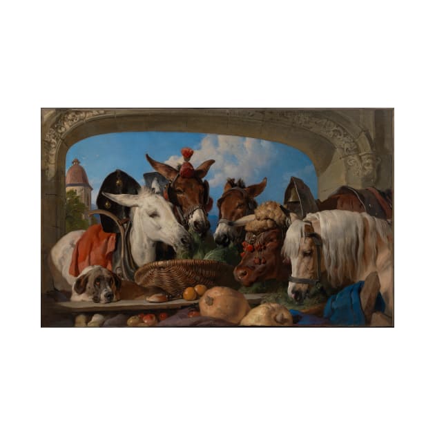 A Group of Animals - Geneva by David Roberts (commission by Sir Edwin Henry Landseer) by Amanda1775