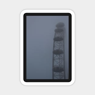 london eye on a foggy day Magnet