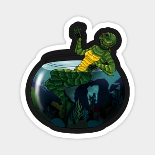 Creature From The Black Lagoon Pin Up Girl Magnet