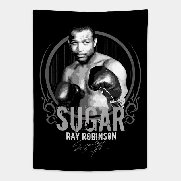 Sugar Ray Robinson Tapestry by Artizan