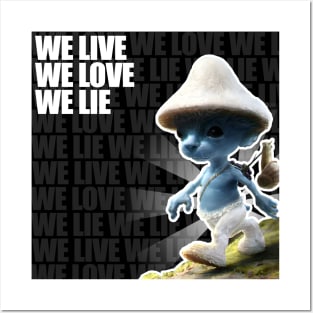 Cute Little Smurf Cat Poster for Sale by sklstore