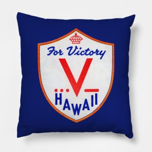 WWII V for Victory, Hawaii Pillow