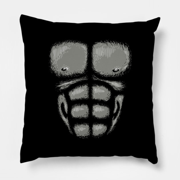 Gorilla Chest Pillow by vo_maria