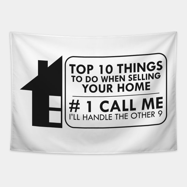 Real Estate - Top 10 things to do when selling your home Tapestry by KC Happy Shop