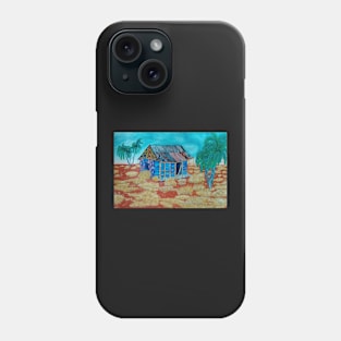 Australian outback scene  - abandoned house Phone Case