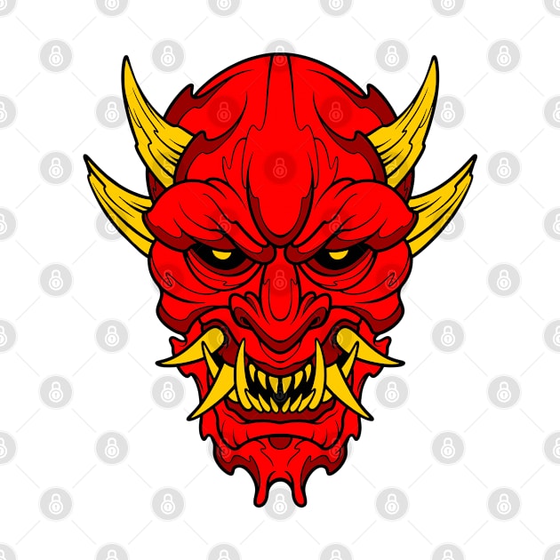 demon oni mask by TOSSS LAB ILLUSTRATION