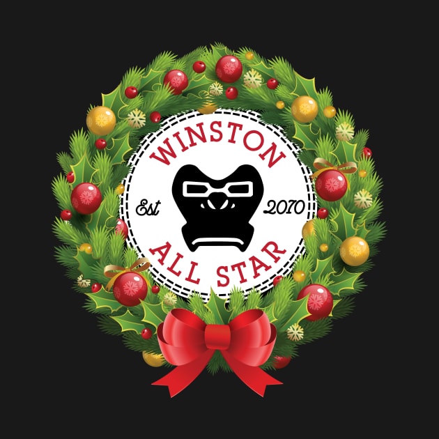 Christmas All Star Overwatch Winston Wreath by Rebus28