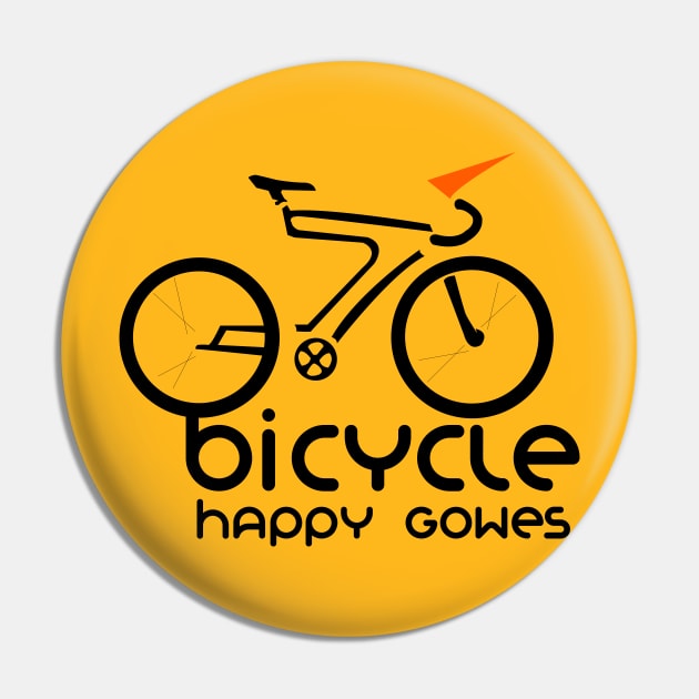 Bicycle Happy Gowes Logo Pin by CoretanVector