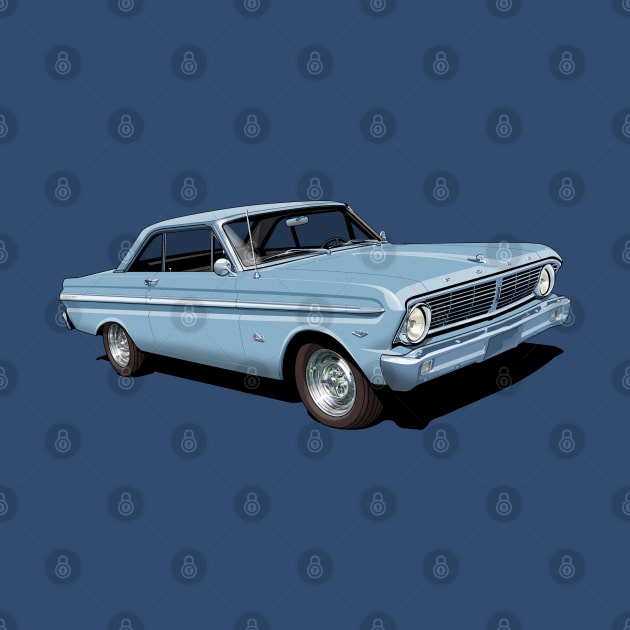 1965 Ford Falcon Futura in silver blue by candcretro