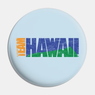 Team Hawaii Vintage T-shirt Pin