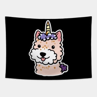 Unicorn Welsh Terrier Dog Owner Retro Kids Kids Funny Dog Tapestry