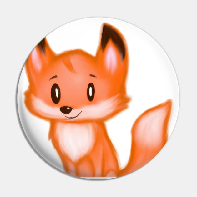 Cute Fox Drawing Pin by Play Zoo