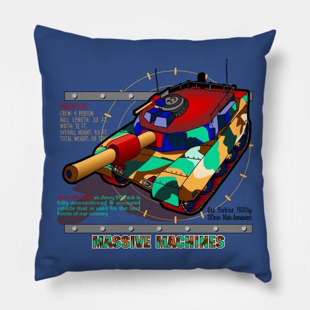 Massive Machine Tank Pillow by thatscool