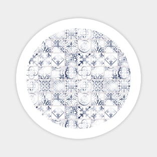 Indigo Moroccan Pattern (Decorative Border) Magnet