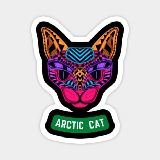 Arctic Cat Design With Stunning Colors Magnet